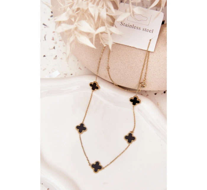 Nerezový řetízek Zlatavě-černý Nerezový řetízek Zlatavě-černý