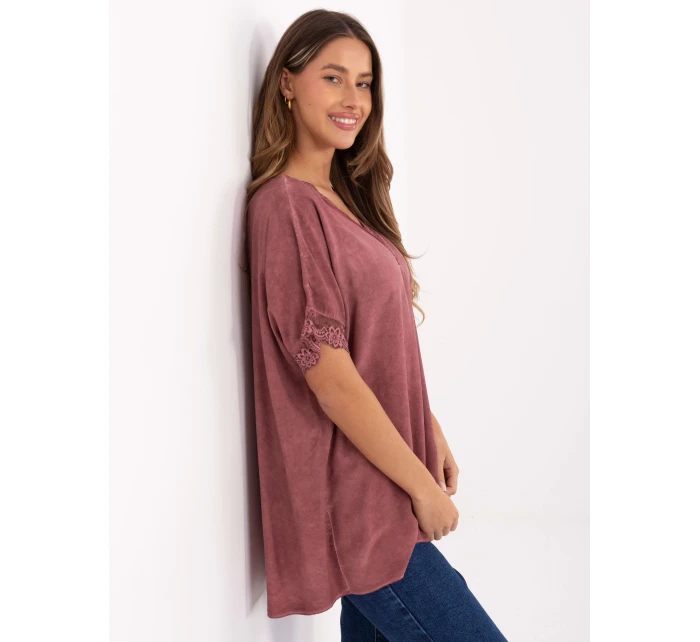 Blúzka MI BZ 7951.34 tmavoružová