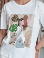 Dámské tričko bílé Dstreet model 21977077 - FashionStreet Dámské tričko bílé Dstreet model 21977077 - FashionStreet