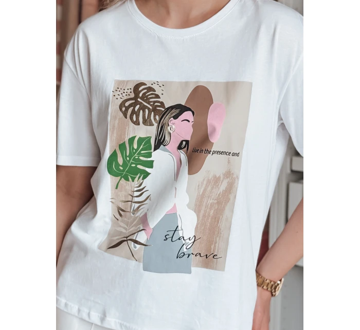 Dámské tričko bílé Dstreet model 21977077 - FashionStreet Dámské tričko bílé Dstreet model 21977077 - FashionStreet