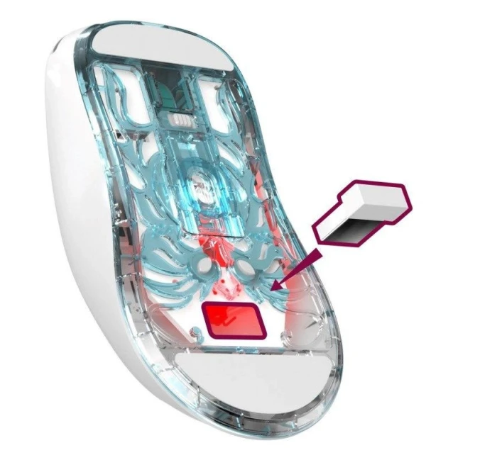 DEFENDER BEZDRÔTOVÁ MYŠ FAME GM-516 RF+BT 10000DPI 6P BIELA 52516