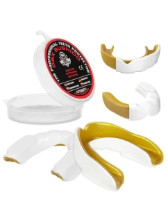 Gélový chránič zubov + krabička - biela a zlatá | GelTech