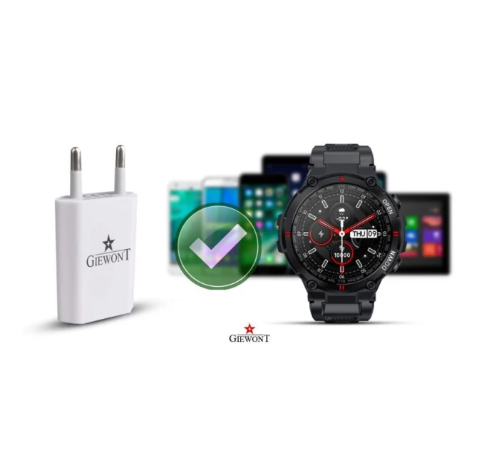 GIEWONT POWER ON USB 5V 1A GWL1 Univerzálna nabíjačka pre inteligentné hodinky GIEWONT POWER ON USB 5V 1A GWL1 Univerzálna nabíjačka pre inteligentné hodinky