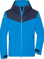 Daiber JN 1180 Pánska outdoorová softshellová bunda 02.1180 jasne modrá/námornícka modrá/jasne modrá