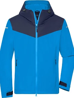 Daiber JN 1180 Pánska outdoorová softshellová bunda 02.1180 jasne modrá/námornícka modrá/jasne modrá
