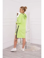 Šaty s kapucňou a potlačou pistácie Šaty s kapucňou a potlačou pistácie