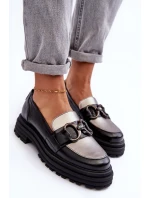 Dámské kůže na plochém podpatku černé model 21633027 - Laura Messi