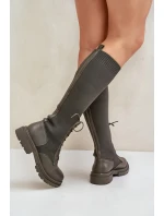 kozačky se svrškem z punčochy model 21679814 - Boto