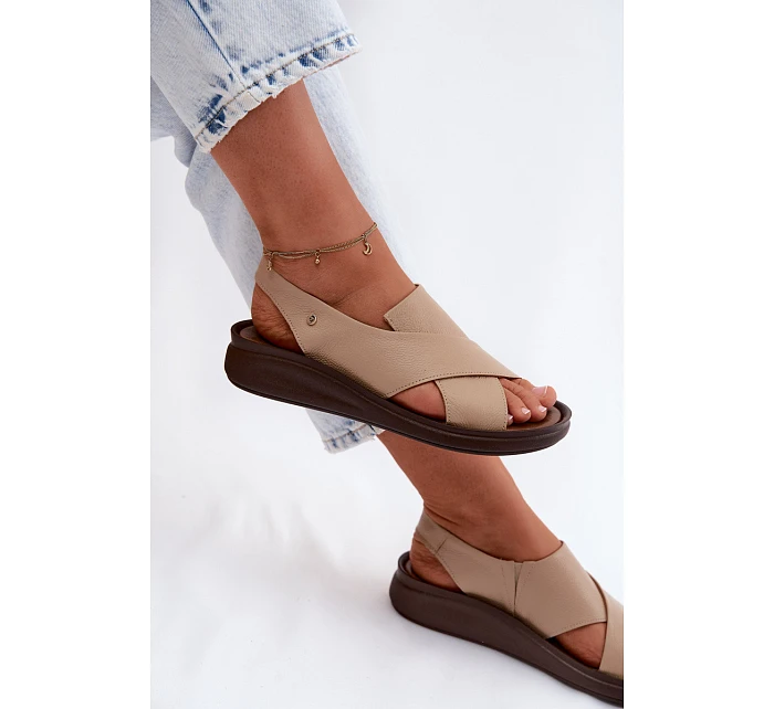 Kožené dámské sandály model 22122918 - Zazoo