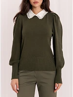 Sweter IR SW model 22401005 khaki - FPrice Sweter IR SW model 22401005 khaki - FPrice