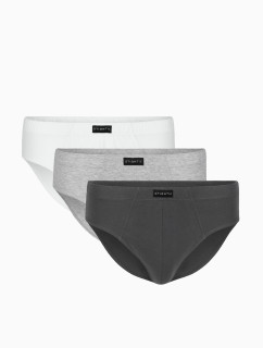 Pánske nohavičky ATLANTIC 3Pack - biela/sivá/tmavosivá