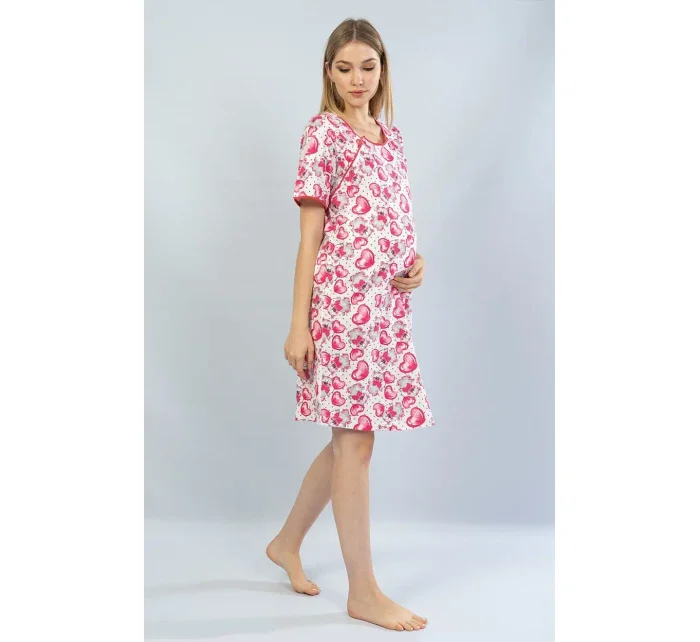 Dámská noční košile mateřská Méďa se srdcem
