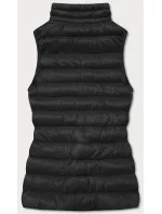Krátká černá dámská prošívaná vesta model 16279865 - J.STYLE