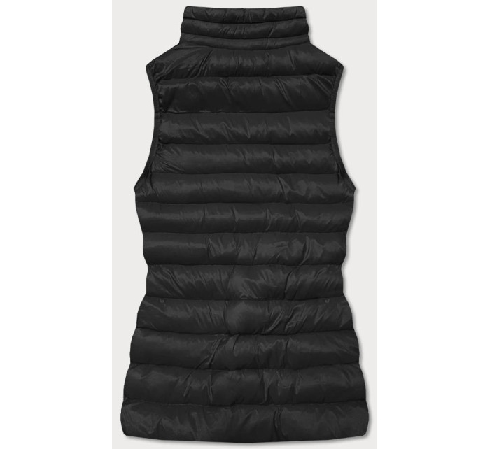 Krátká černá dámská prošívaná vesta model 16279865 - J.STYLE