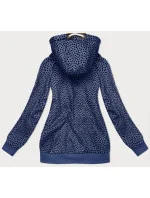 Modrá dámská rozepínací mikina se vzorem model 19664194 - 6&8 Fashion
