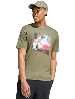 Pánské tričko  of Sport Outdoor Graphic khaki model 22292136 - ADIDAS