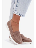 Dámské Mokasyny Vinceza Béžové z přírodního semiše Dámské Mokasyny Vinceza Béžové z přírodního semiše