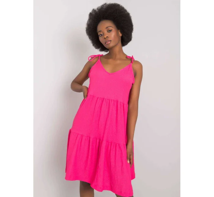 Šaty RO SK model 17416308 tmavě růžová - FPrice Šaty RO SK model 17416308 tmavě růžová - FPrice