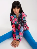 Mikina RV BL 8116.86P čierna a ružová