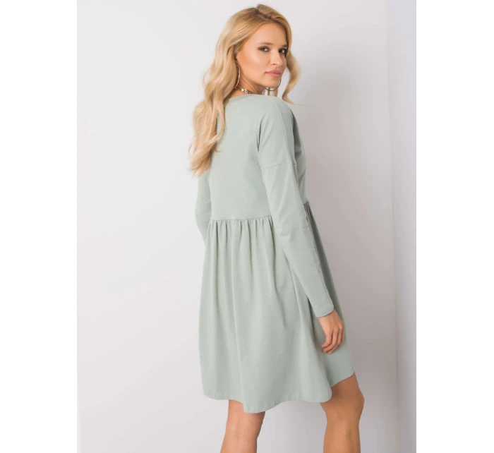 Sukienka RV SK model 18627870 pistacjowy - FPrice Sukienka RV SK model 18627870 pistacjowy - FPrice