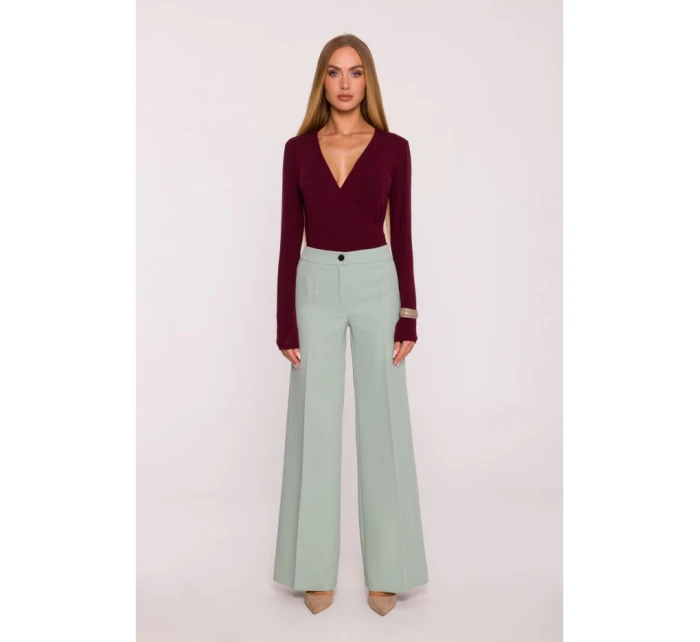 M875 Široké nohavice - mätové