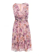 model 15105355 Šifonové šaty s hlubokým výstřihem model 1 - STYLOVE model 15105355 Šifonové šaty s hlubokým výstřihem model 1 - STYLOVE