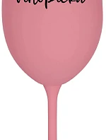 VÍNOPIČKA - ružový pohár na víno 350 ml