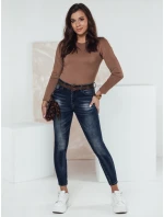 dámské džínové kalhoty s páskem Dstreet model 21982398 - FashionStreet