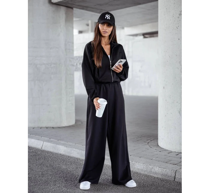 Komplet damski spodnie i bluza ze czarny model 22047462 - Moon