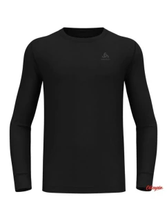 Odlo BL TOP Tričko s výstrihom l/s MERINO 200 veľkosť M Black