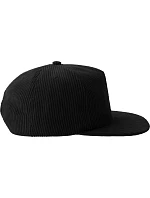 Atlantis Headwear Severny 5-panelová manšestrová čiapka s výložkou 33.0307 čierna