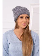Dámská čepice Dagmara model 18751733 tmavě šedá - K-Fashion Dámská čepice Dagmara model 18751733 tmavě šedá - K-Fashion