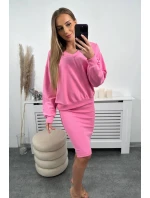 Súprava blúzka + pruhované šaty svetlo ružová Súprava blúzka + pruhované šaty svetlo ružová