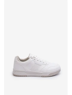 Sneakersy Męskie Z Eko Skóry Białe Radikalle