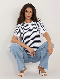 IT tričko TS 20881.85 tmavomodré a biele