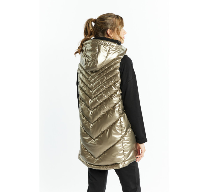 Monnari Jacket Prešívaná vesta s kapucňou Gold