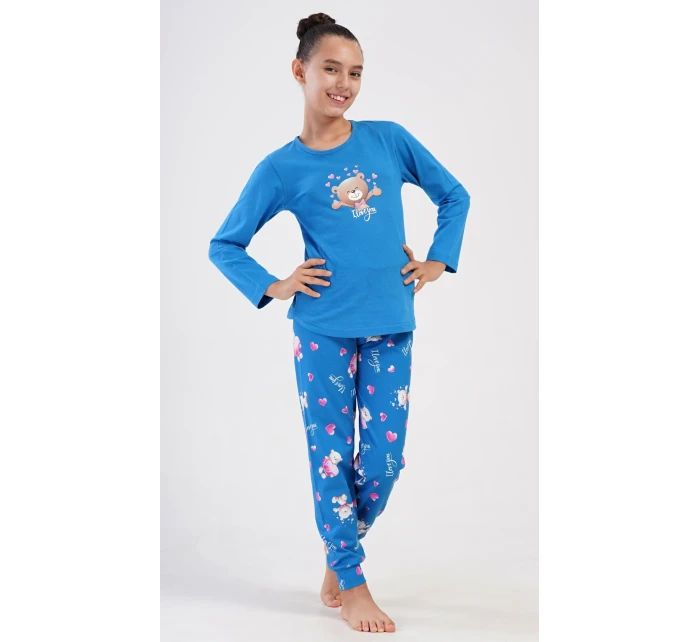 Detské dlhé pyžamo Medveď I love you