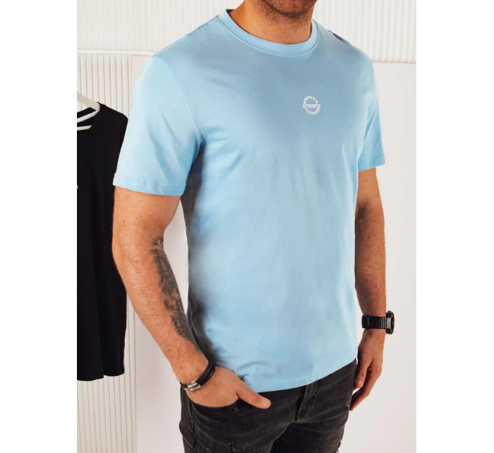 Pánské modré tričko s potiskem Dstreet model 21974951 - FashionStreet