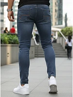 Pánske modré slim fit džínsy FashionStreet UX4486