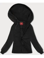 Černá dámská žebrovaná mikina model 18882304 - LHD