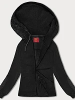 Dámska pruhovaná mikina čierna (AMG-311)