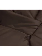 Hnedá prechodná bunda s kapucňou (LHD-23002)