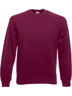 Classic Raglan Sweat mikina burgundy model 22537358 - Fruit of the Loom