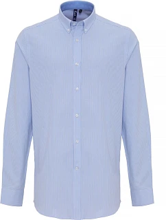 PR Oxford pruhovaná košile s dlouhým rukávem 39.0 blue model 22477386 - Premier