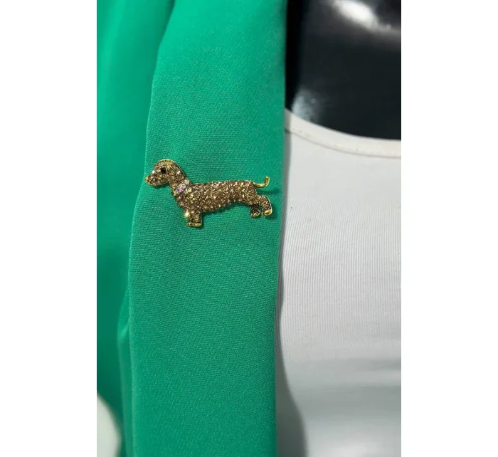 Brošňa Pes A-2-21-6 zlatá farba Brošňa Pes A-2-21-6 zlatá farba