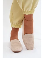Dámské látkové mokasíny světle béžové Dorielle
