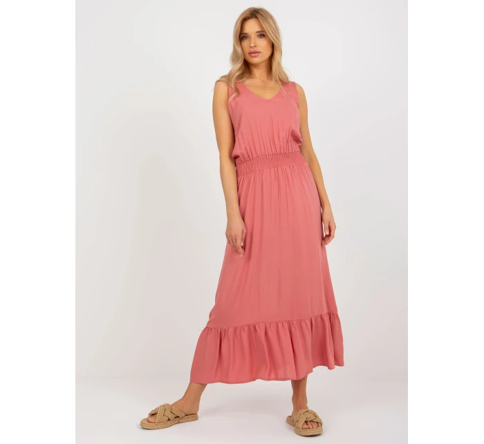 Šaty model 18372050 tmavě růžové - FPrice Šaty model 18372050 tmavě růžové - FPrice