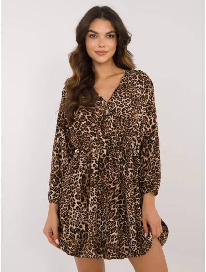 Šaty DHJ SK 19861 2.02 čierno-béžové