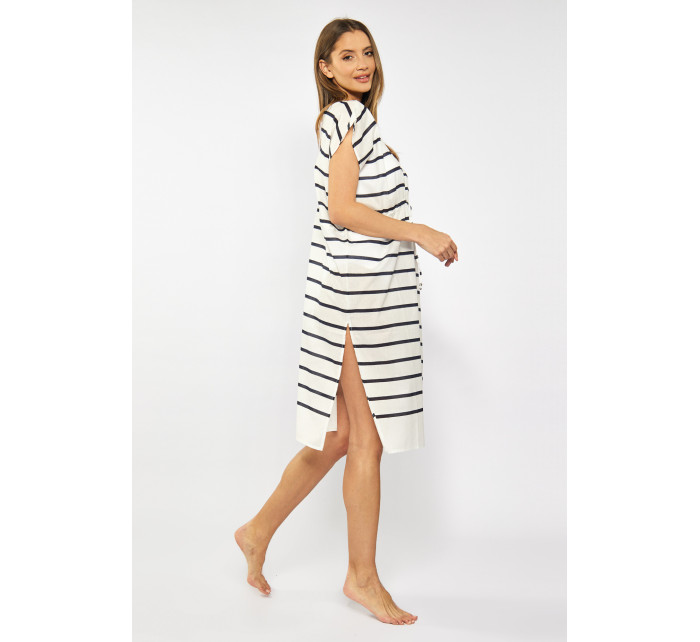 Monnari Plážové oblečenie Bavlnené Pareo Stripes Multi White