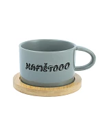 KAFIŠTOOO - sivý hrnček makarón 200 ml